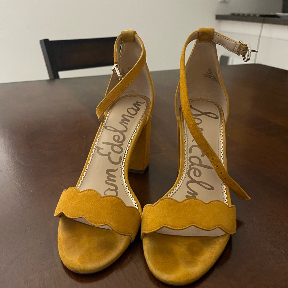 Sam Edelman Odila, yellow suede, size 8.5